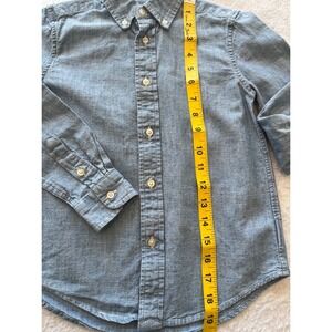 Kids Polo Ralph Lauren Chambray Button Down Long Sleeve Embroidered Pony Size 8